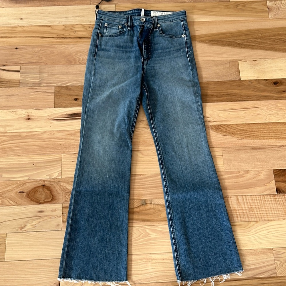 NWT Rag & Bone Nina high rise ankle flare jeans